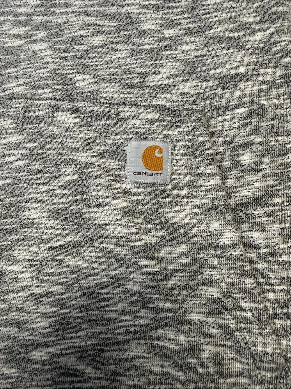 Carhartt Heather‎ Gray Knit Pullover with Gold Logo Patch
